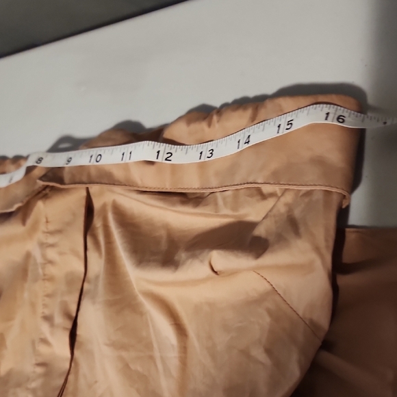 VENUS NWOT Trendy Tan Strapless Buttoned Shirt for Summer - Picture 4 of 6